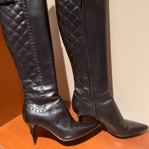 Burberry Quilted Pointed Toe Boots